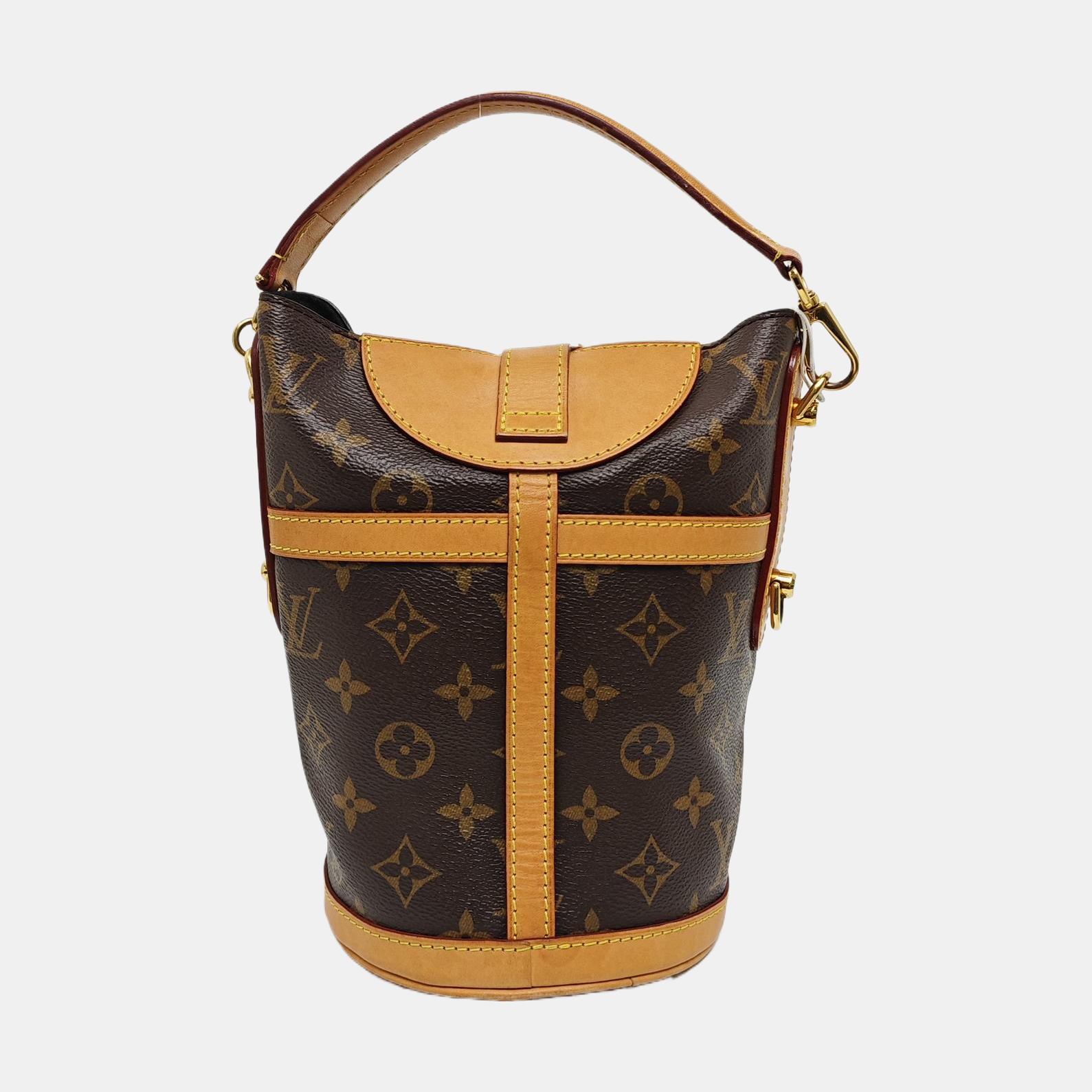 DUFFLE Monogram Coated Canvas Brown