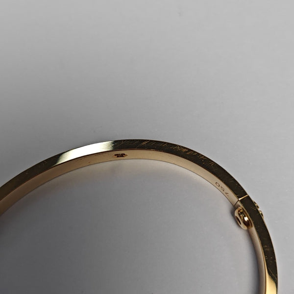 LOVE 18k Gold Bangle