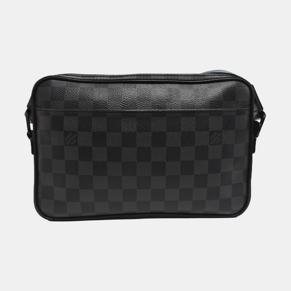 ALPHA Damier Graphite Coated Canvas Gray