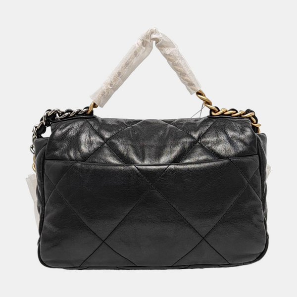 CHANEL 19 Small Quilted Lambskin Black