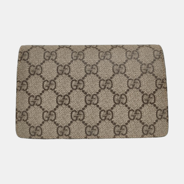 Dionysus Super Mini Monogram Coated Canvas Beige