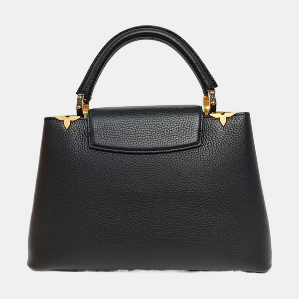 CAPUCINES MM Calfskin Black
