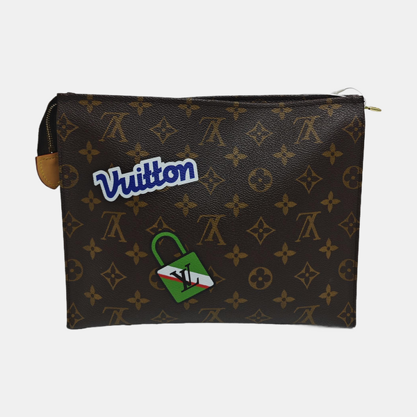 TOILET POCKET 26 Monogram Coated Canvas Brown