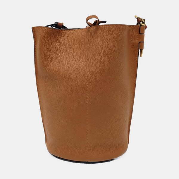 Authenticated pre-owned  Gate Calfskin Brown - Bucket Bag at Looply