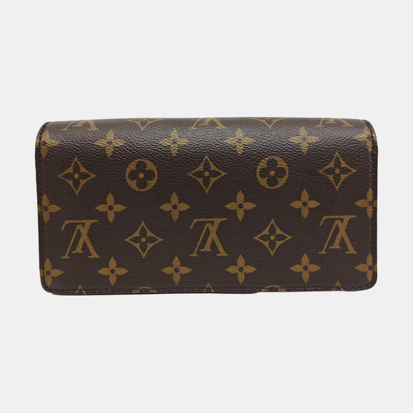 Lily Monogram Coated Canvas Brown