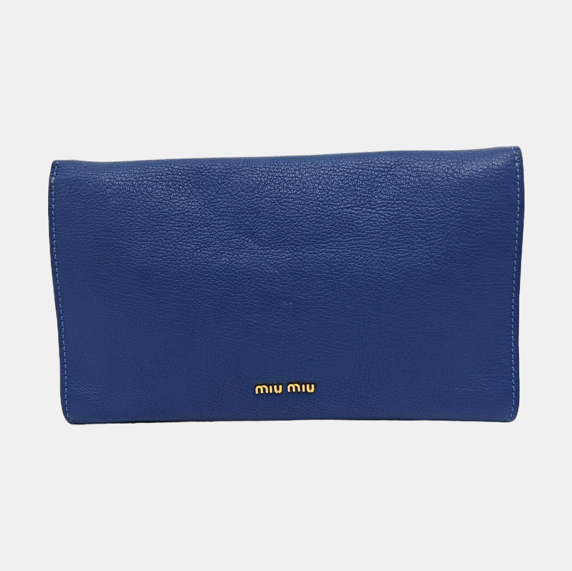 Calfskin Clutch Blue