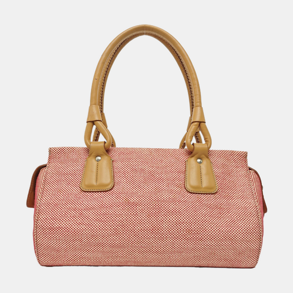 Canvas Top Handle Bag Red