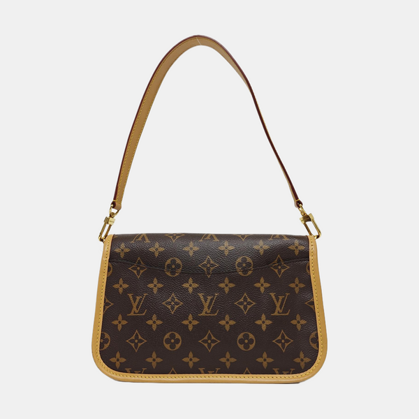 DIANE Monogram Coated Canvas Brown