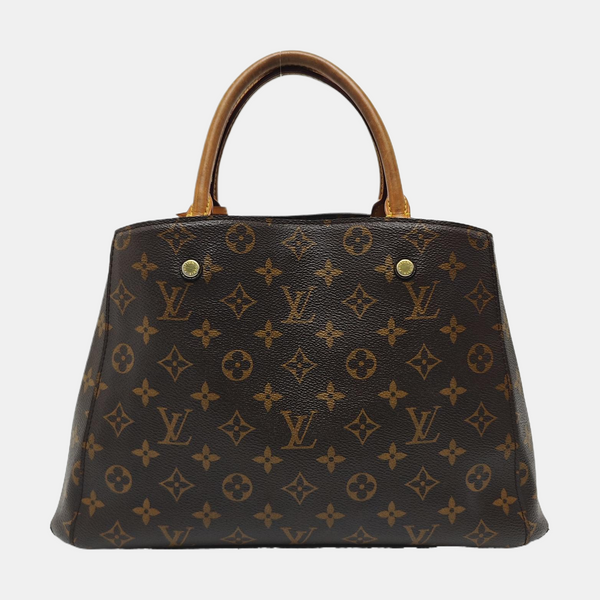 MONTAIGNE Monogram Coated Canvas Brown