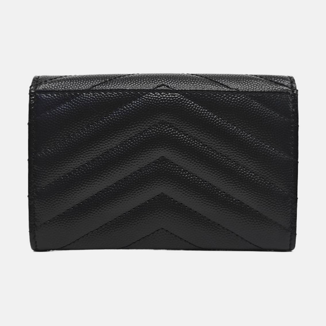 MONOGRAM Chevron Calfskin Black Wallet