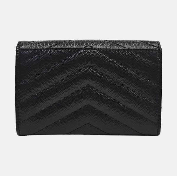 MONOGRAM Chevron Calfskin Black Wallet