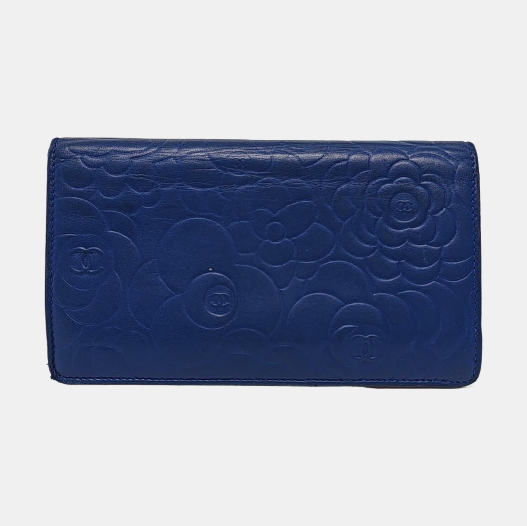 Lambskin Wallet Blue