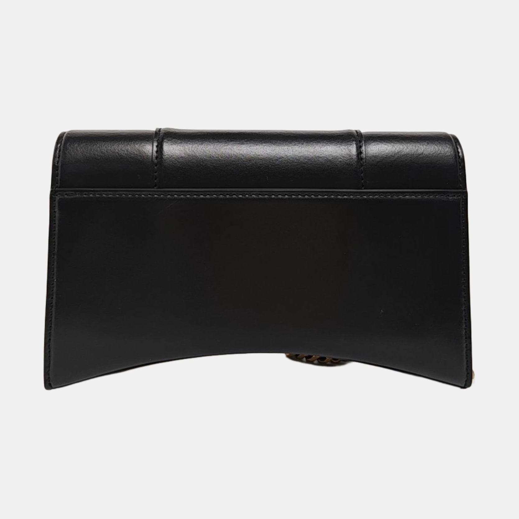 Hourglass S Calfskin Black