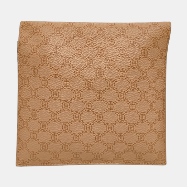 Coated Canvas Shoulder Bag Beige