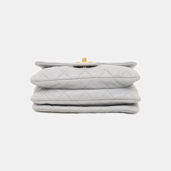 CLASSIC FLAP Mini Quilted Lambskin Gray