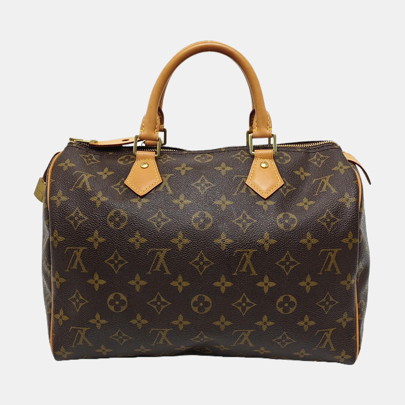 SPEEDY 30 Monogram Coated Canvas Brown