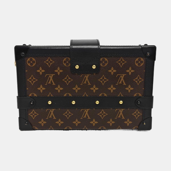 PETITE MALLE Monogram Coated Canvas Brown