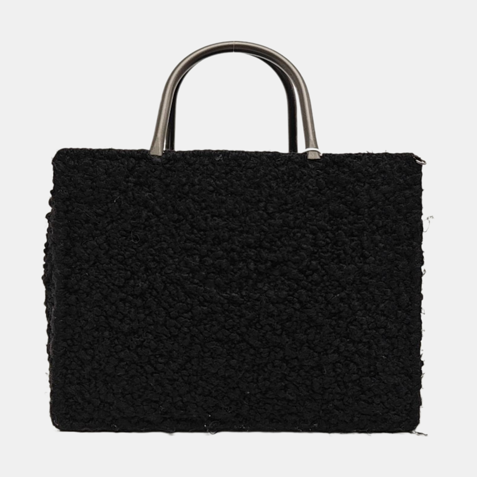 Fabric Top Handle Bag Black