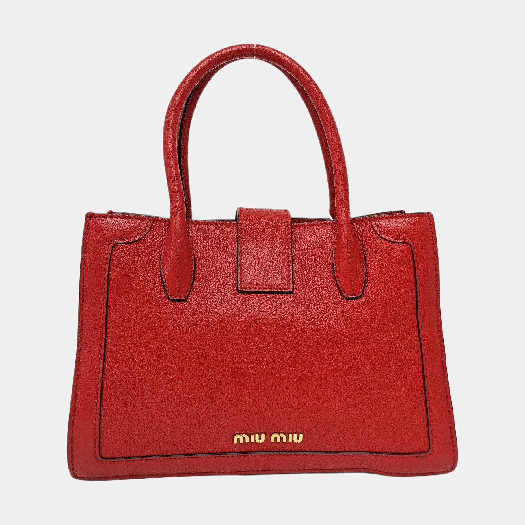 Calfskin Crossbody Bag Red