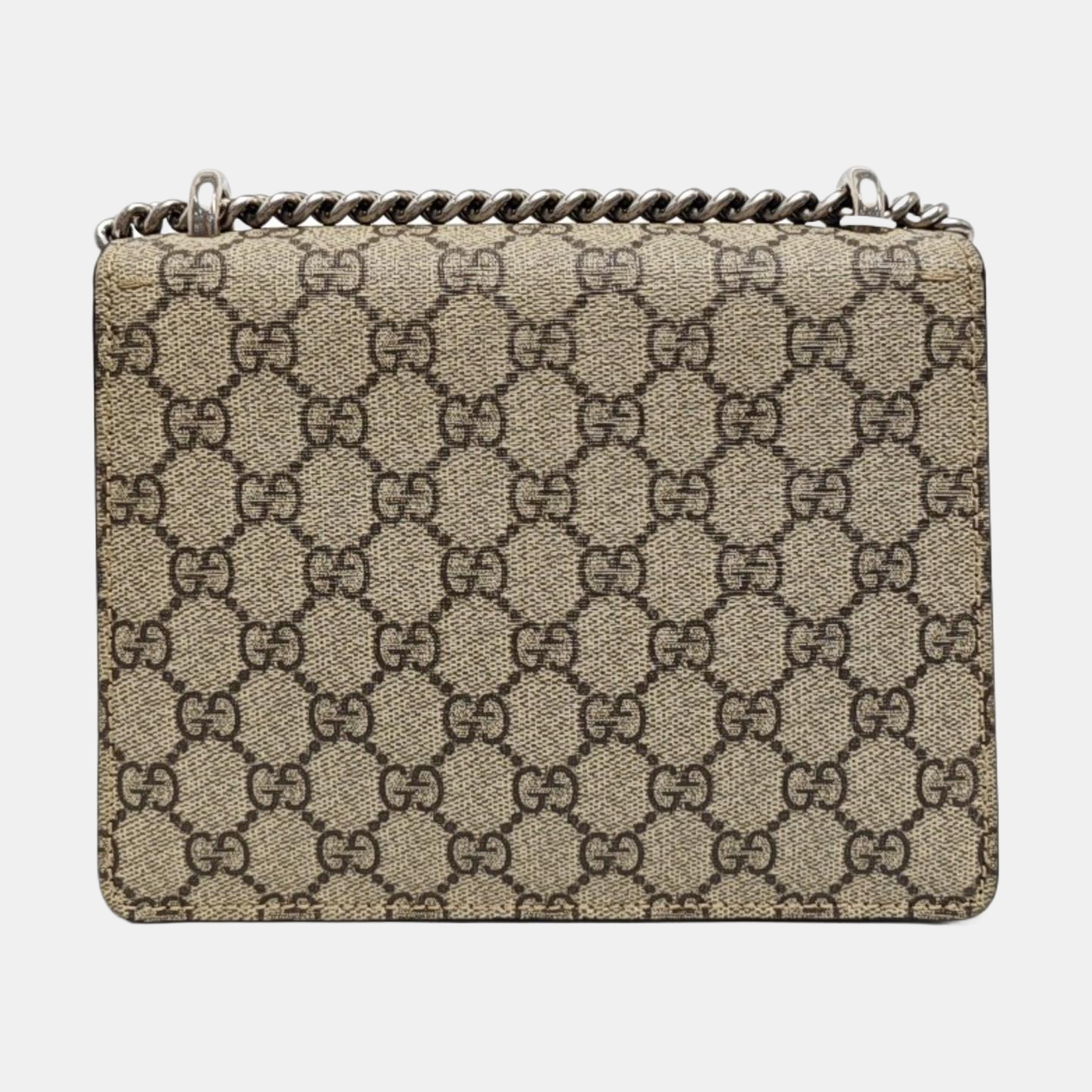 Dionysus Mini Monogram Coated Canvas Beige