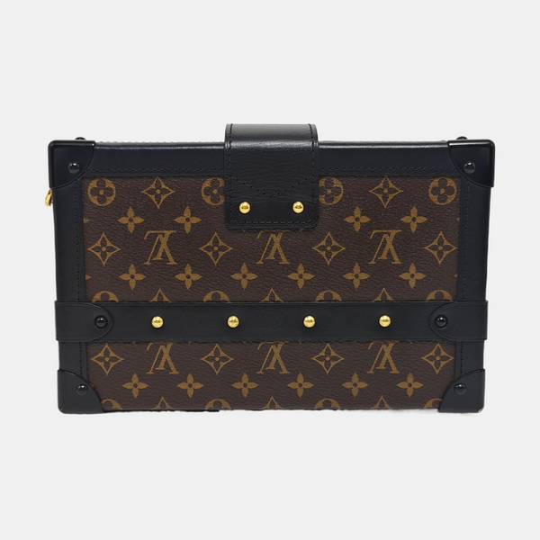 PETITE MALLE Monogram Coated Canvas Brown