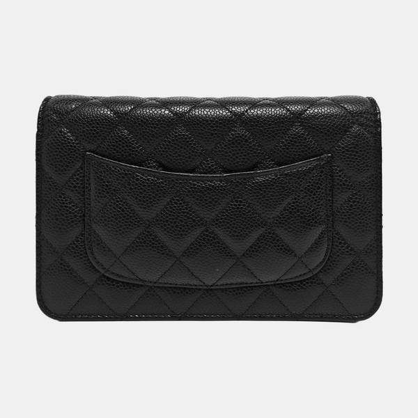 WOC Quilted Grained Calfskin Black