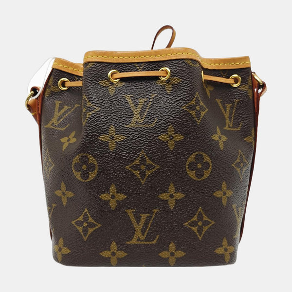 NÉONOÉ Nano Monogram Coated Canvas Brown