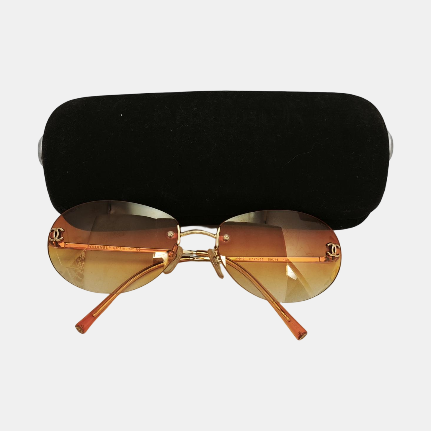 Metal Sunglasses Orange