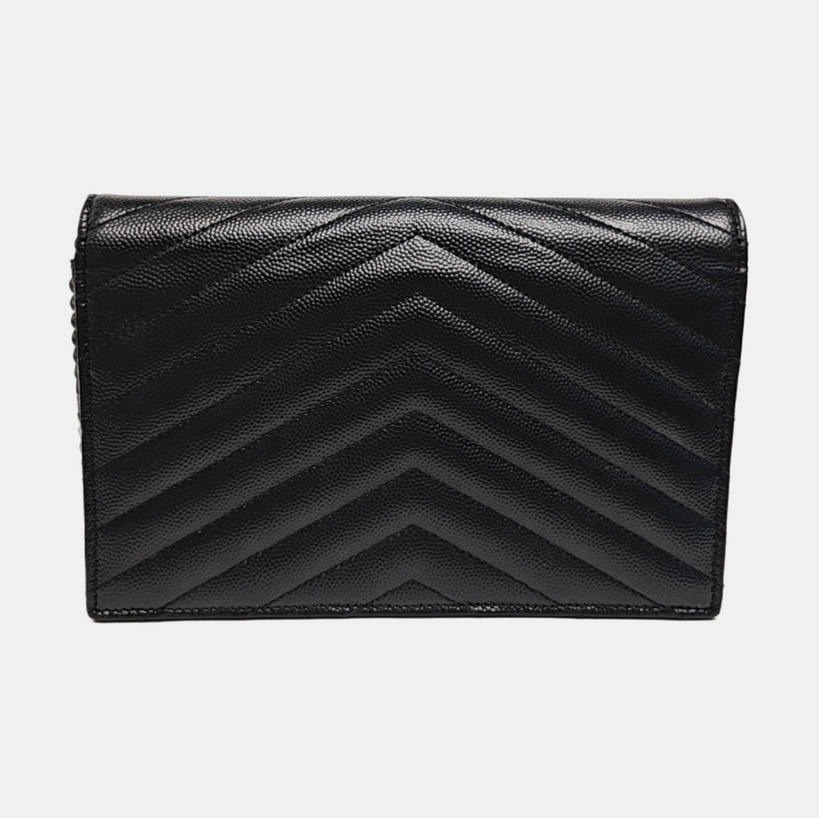 MONOGRAM WOC Chevron Calfskin Black