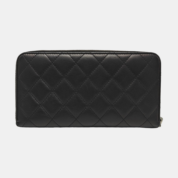 CLASSIC FLAP Mini Quilted Lambskin Black Wallet