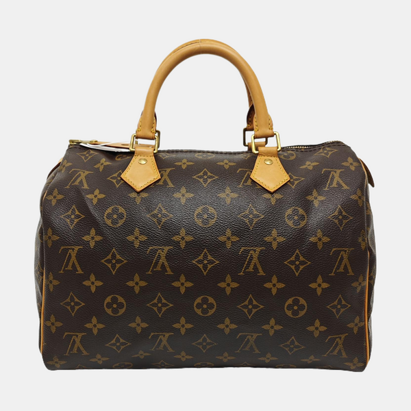 SPEEDY 30 Monogram Coated Canvas Brown