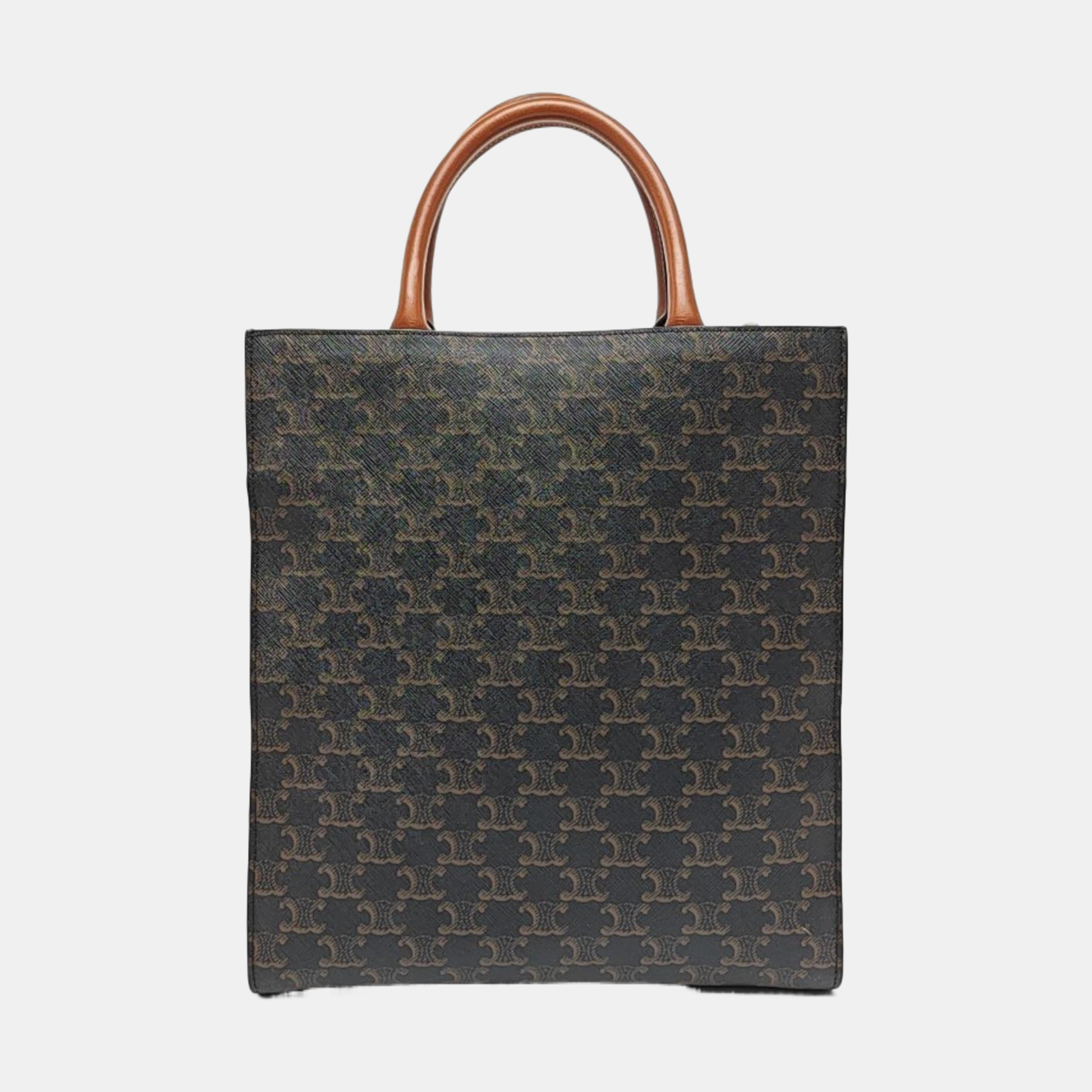 CABAS CELINE Small Coated Canvas Brown