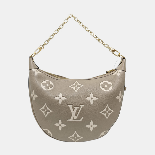 LOOP HOBO Monogram Calfskin Gray