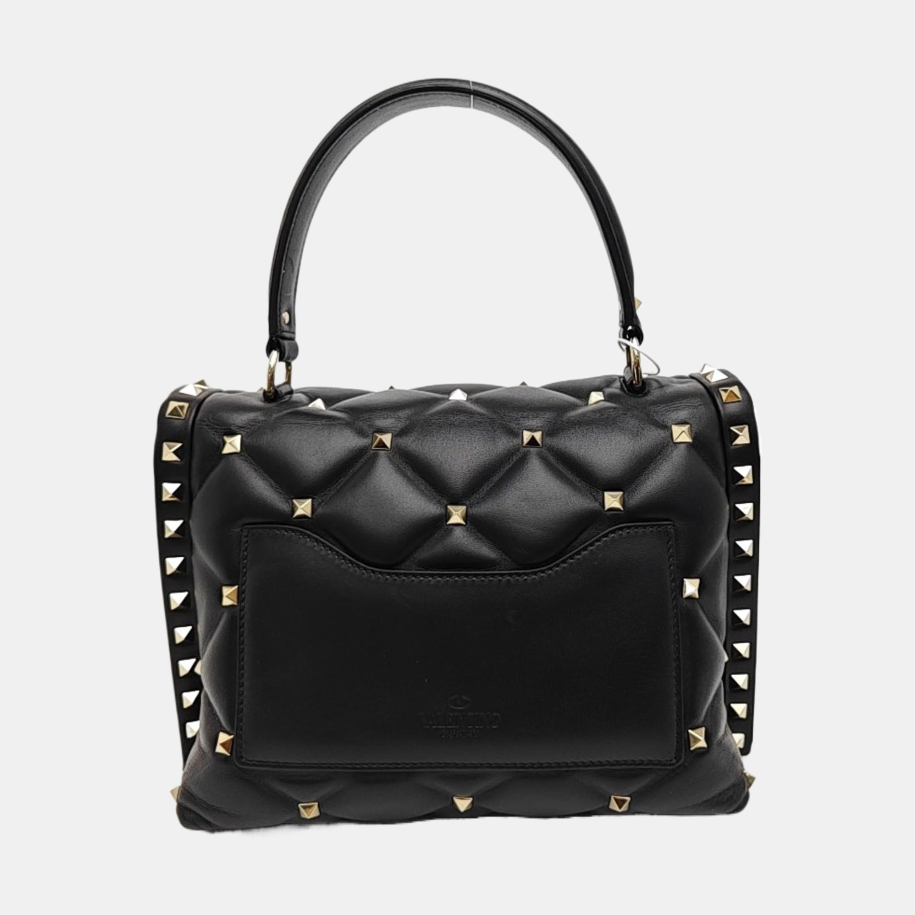 Candystud Quilted Lambskin Black