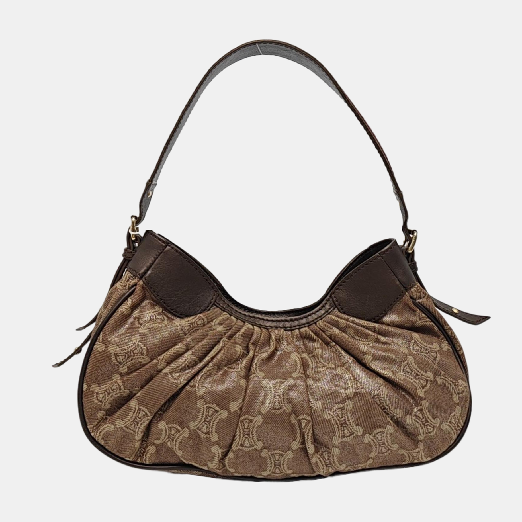Canvas Top Handle Bag Brown