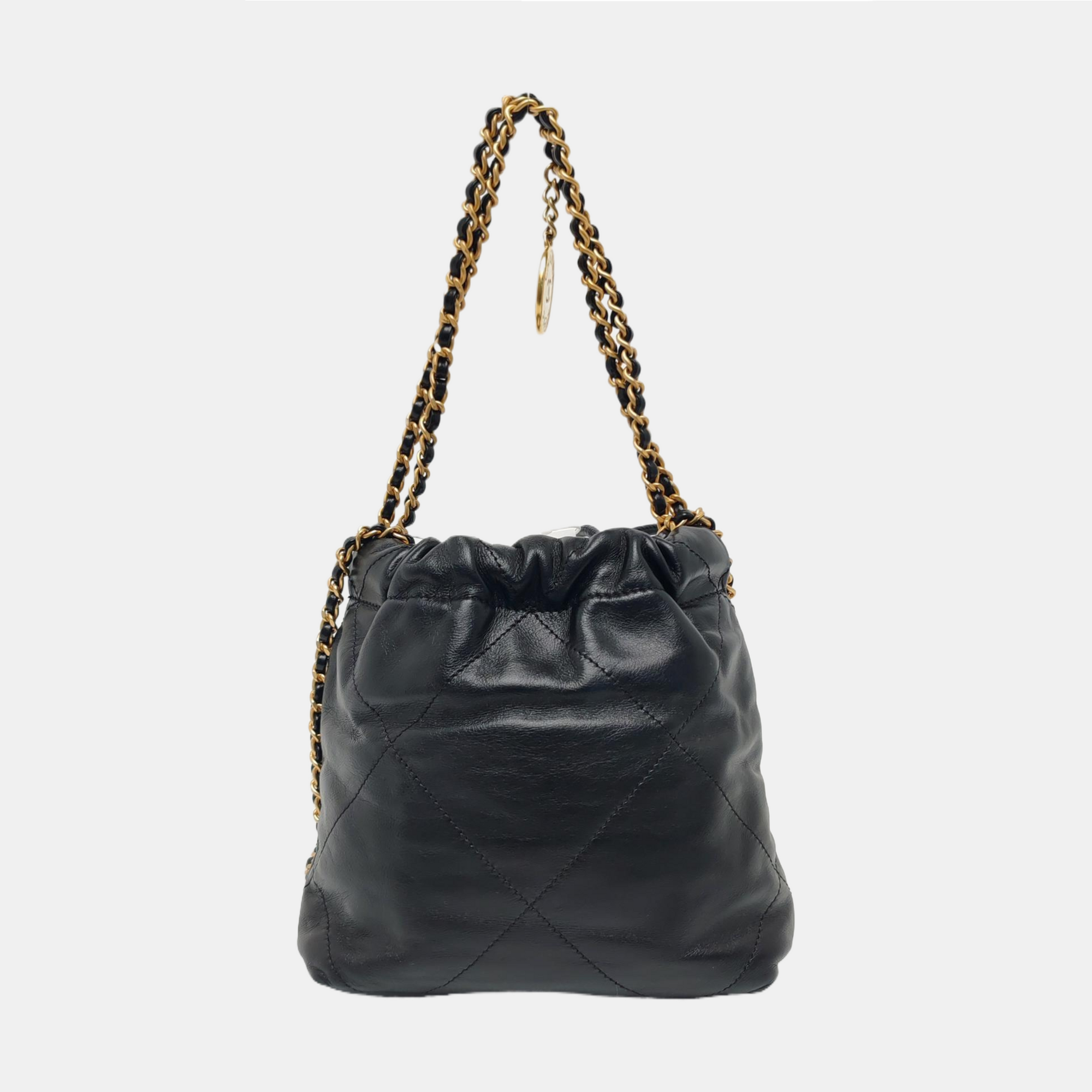 CHANEL 22 Mini Quilted Calfskin Black
