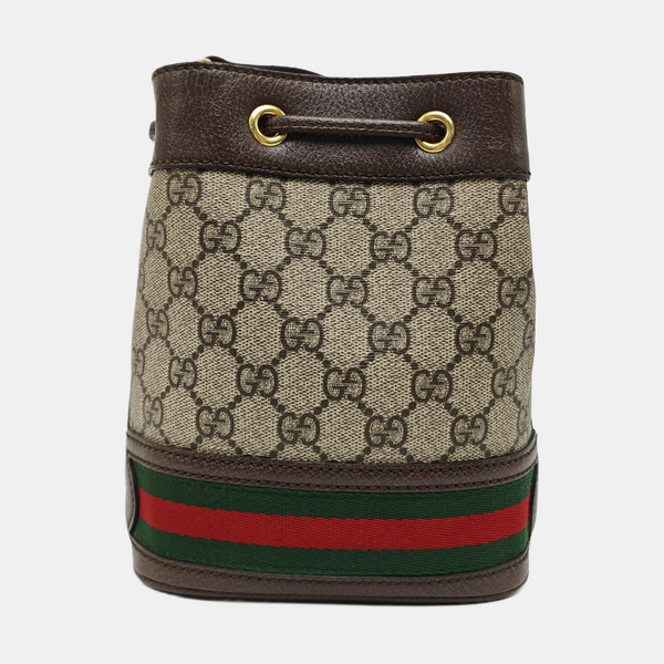 Ophidia Mini Monogram Coated Canvas Beige
