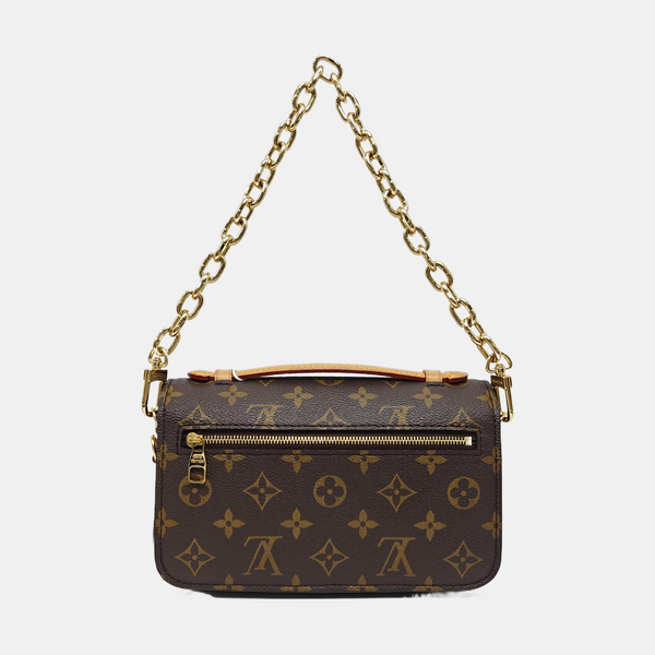 MÉTIS EAST WEST Monogram Coated Canvas Brown