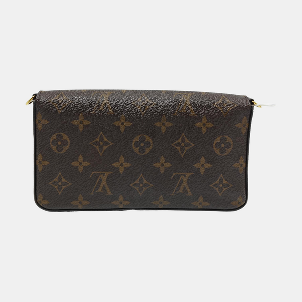 FÉLICIE Monogram Coated Canvas Brown