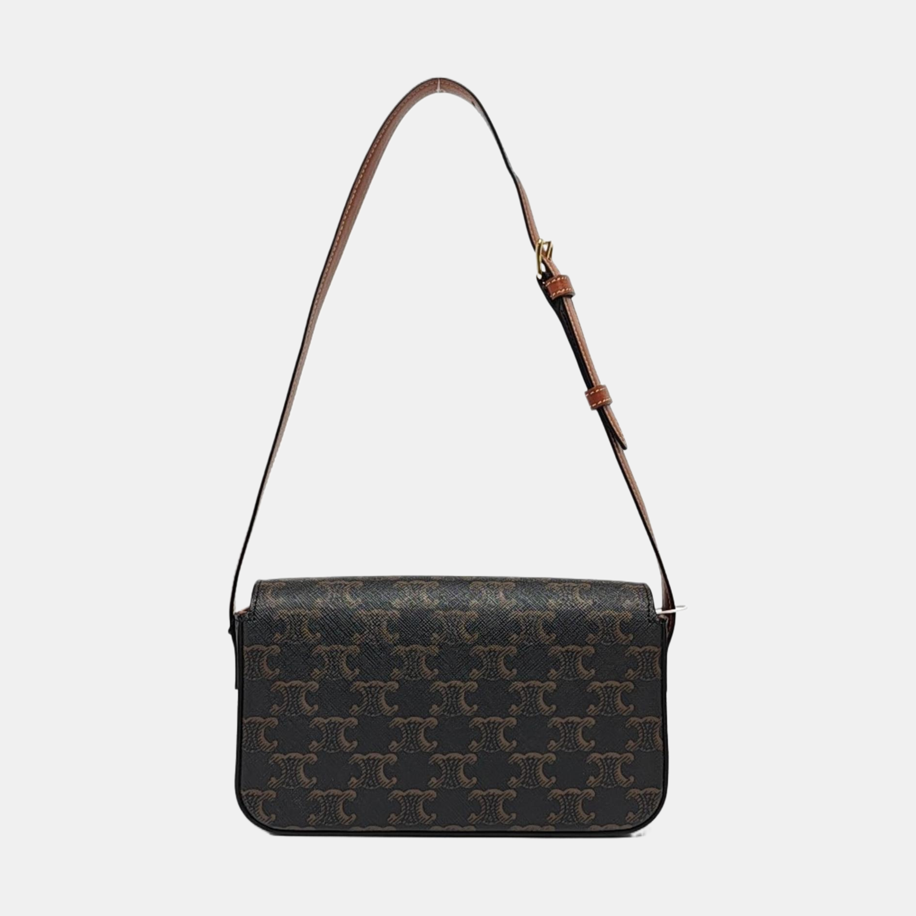 TRIOMPHE Small Coated Canvas Brown