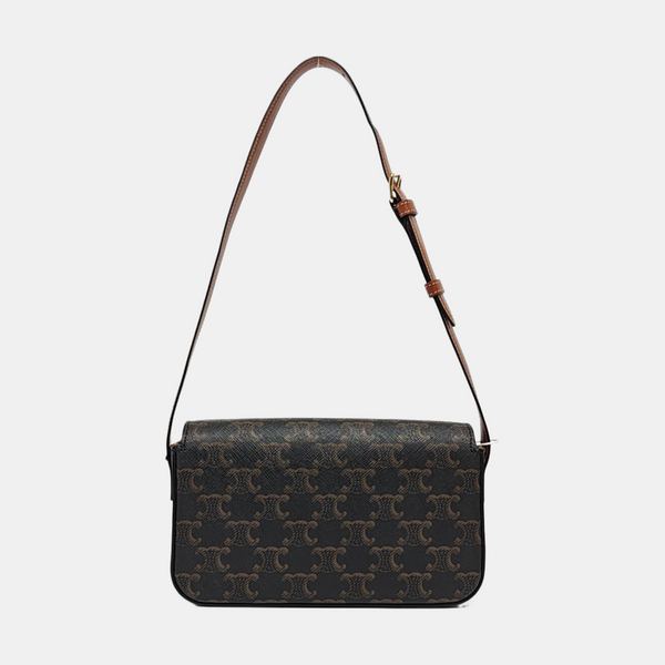 TRIOMPHE Small Coated Canvas Brown