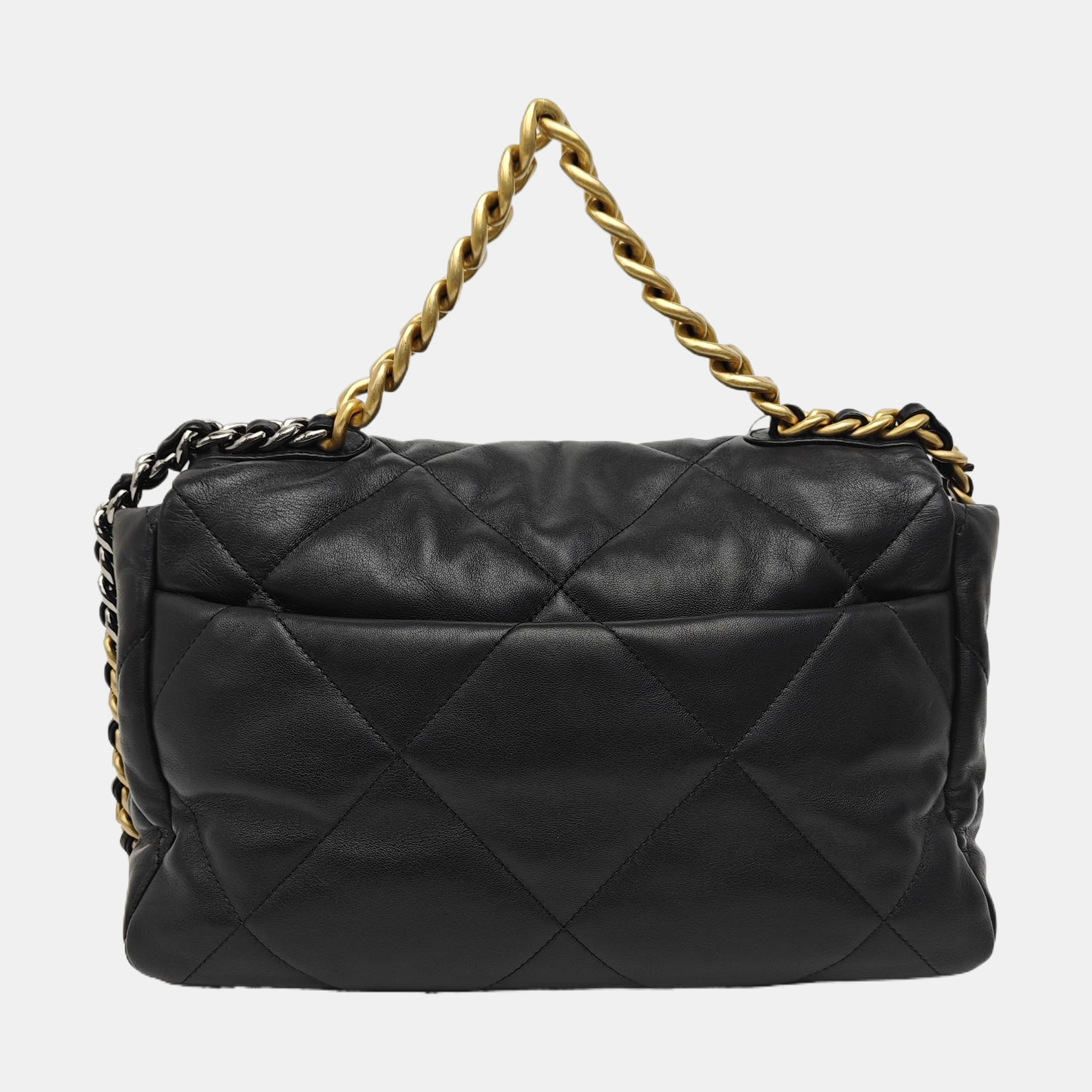 CHANEL 19 Medium Quilted Lambskin Black