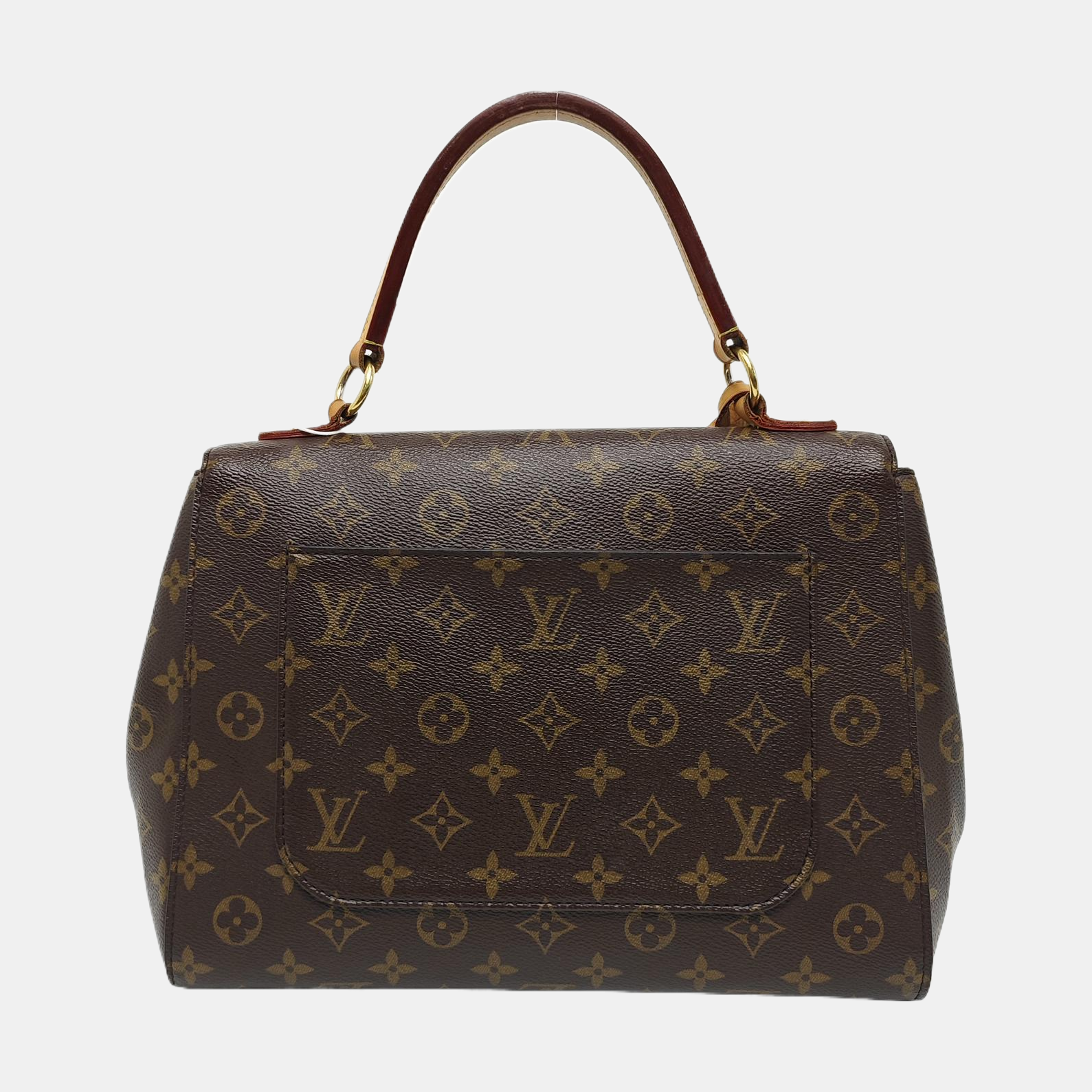 CLUNY MM Monogram Coated Canvas Brown