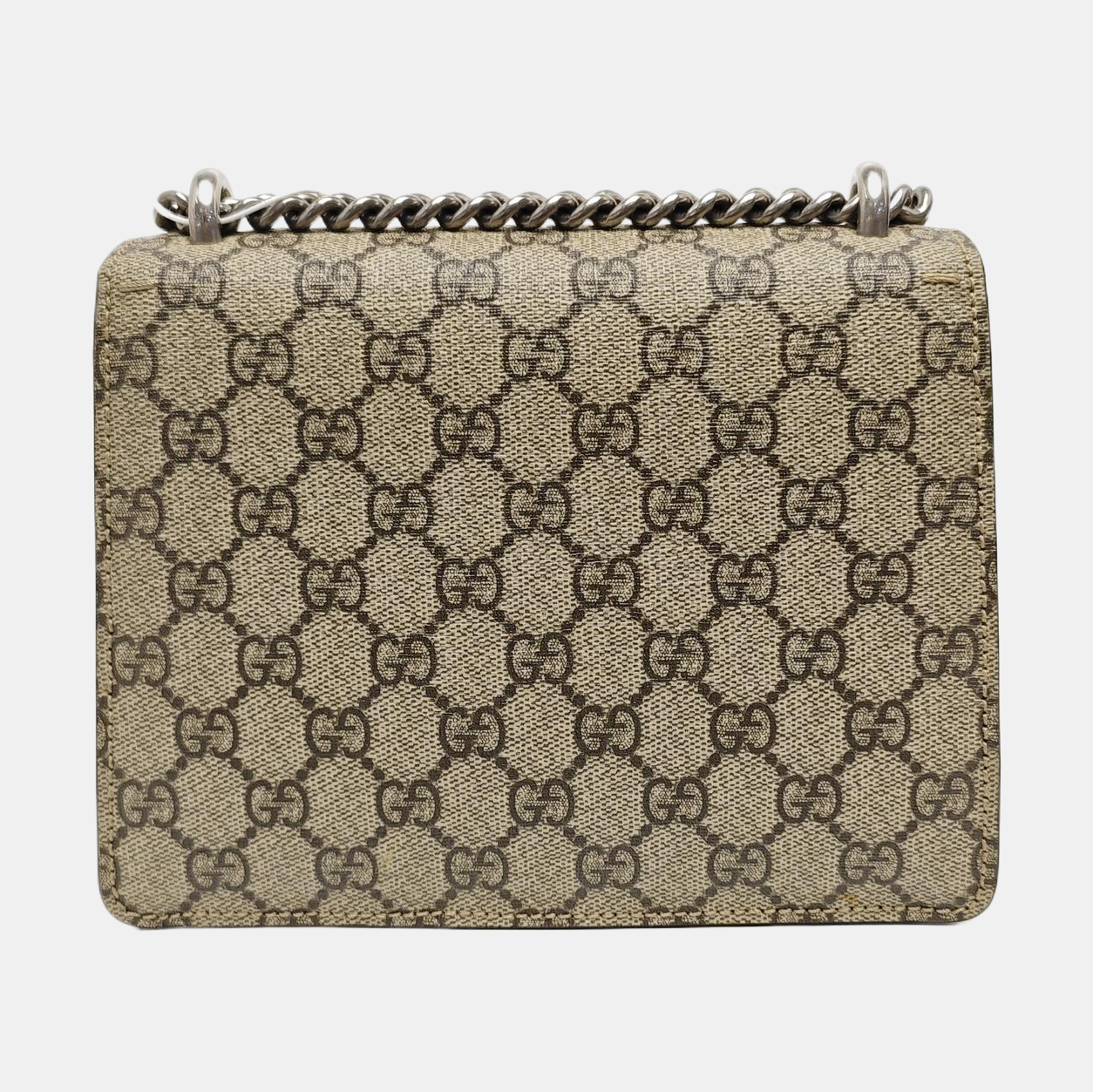 Dionysus Mini Monogram Coated Canvas Beige