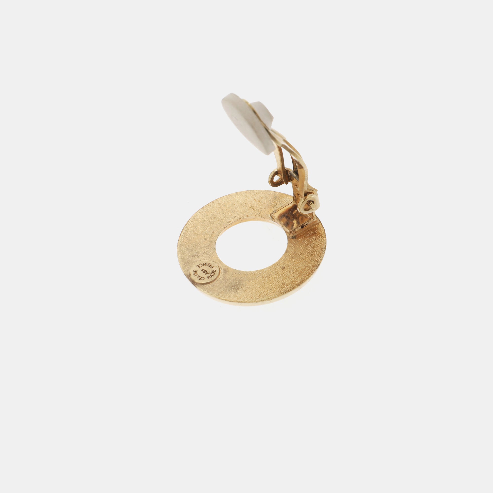 Metal Gold Clip On Earrings