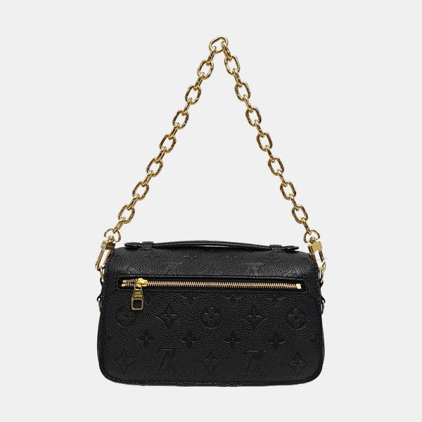 MÉTIS EAST WEST Monogram Calfskin Black