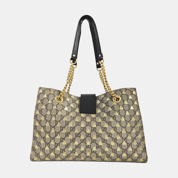 Padlock Medium Monogram Coated Canvas Brown