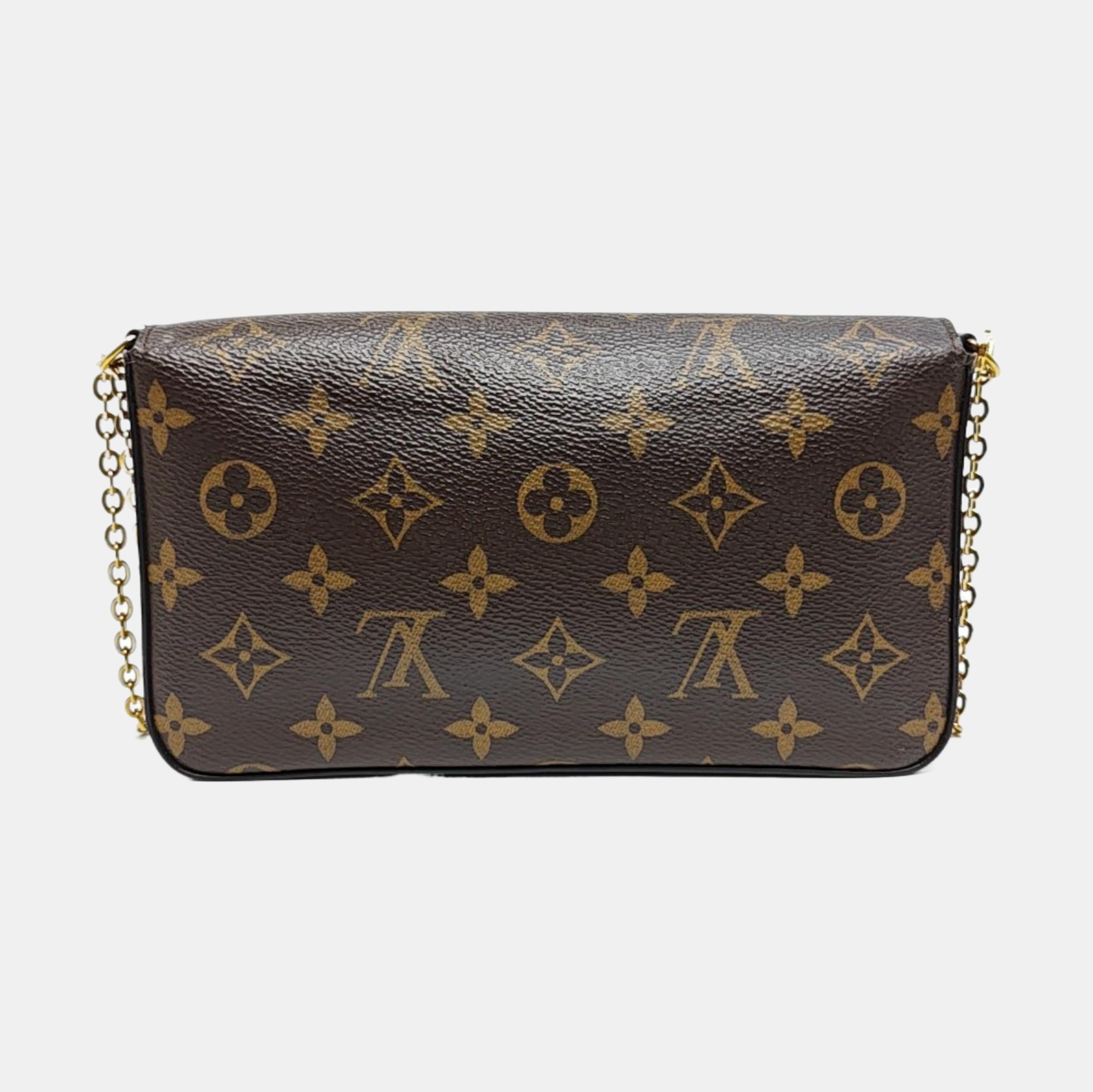 FÉLICIE Monogram Coated Canvas Brown