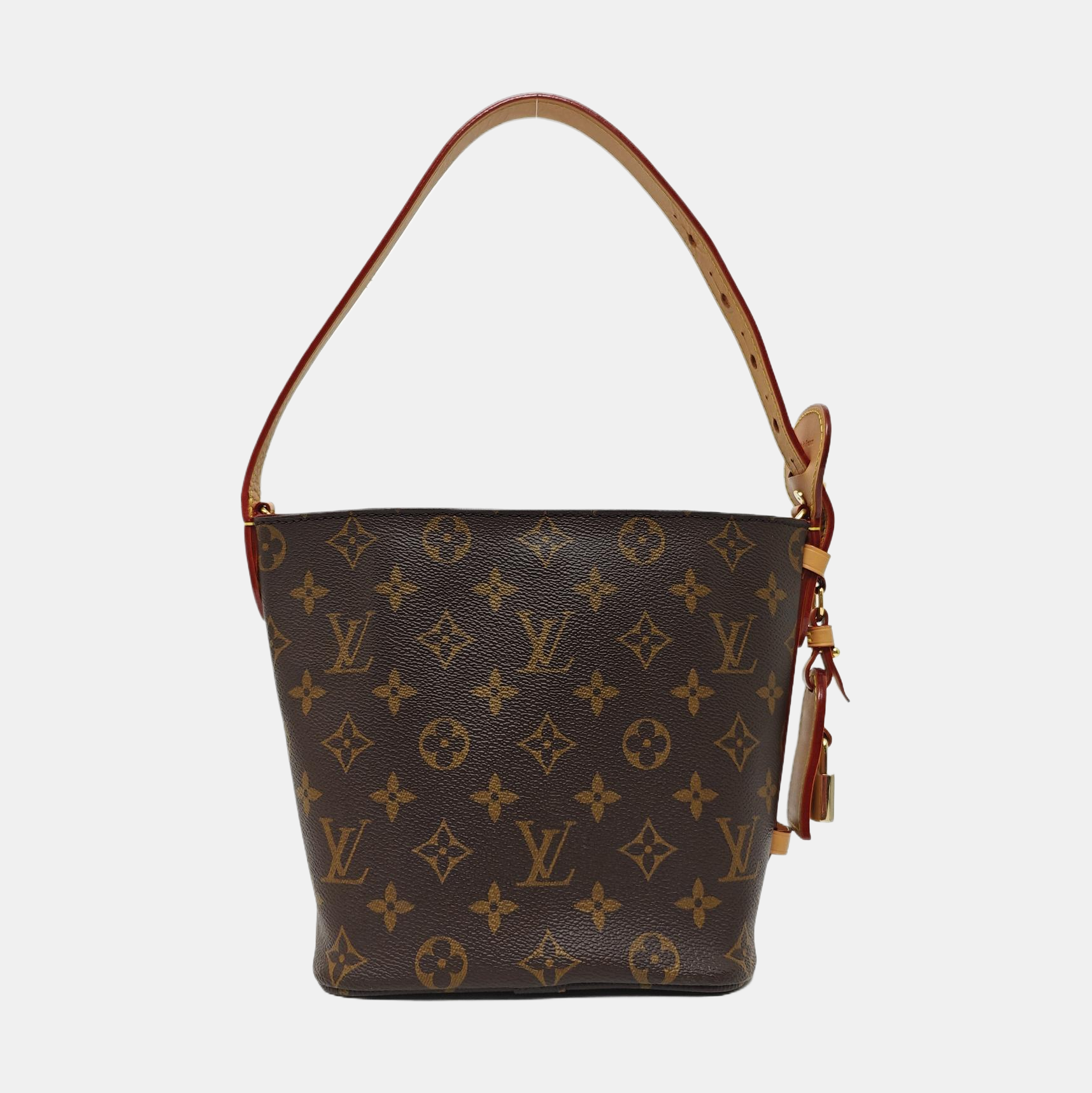 ALL IN BB Monogram Coated Canvas Brown