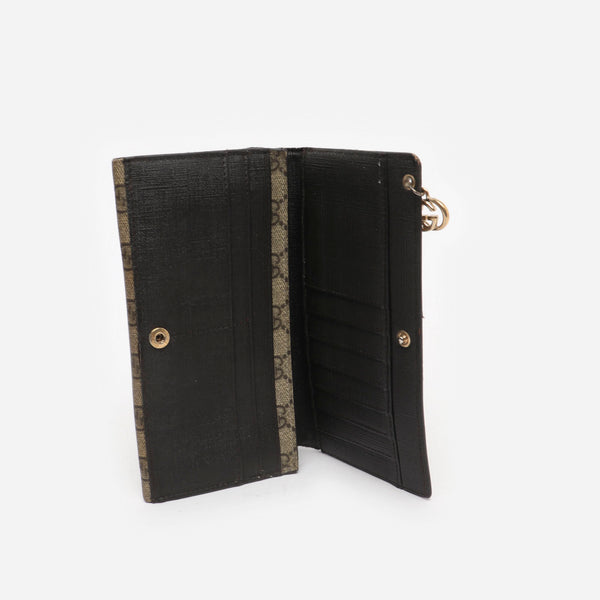 Monogram Coated Canvas Wallet Beige